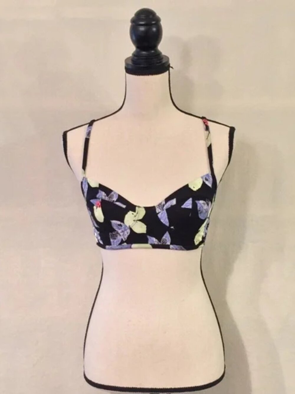 NWT Free People black lemons Winona longlines soft bra
